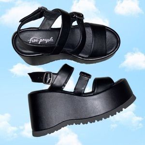 Black Chelsea Platforms from Free People